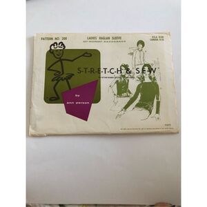 Stretch & Sew pattern 200 Ladies Raglan Sleeve cut